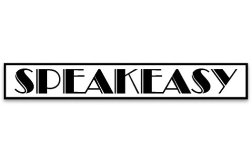 Sign - Speakeasy Set Sign
