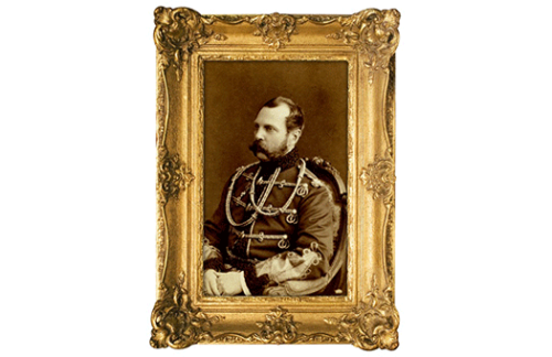 Framed Printed Portrait, Alexander 2nd of Russia