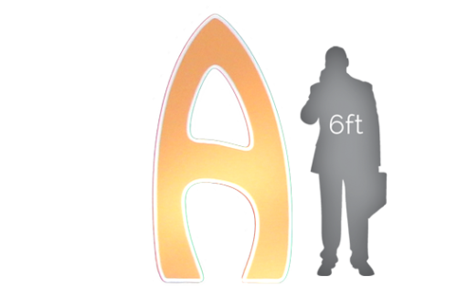 Giant Letter A, Orange