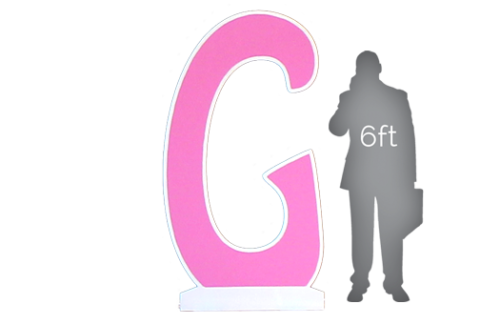 Giant Letter G, pink