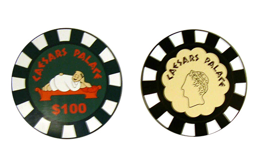 signs caesars palace poker chips large