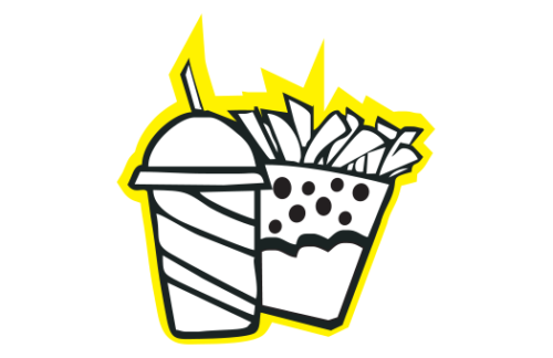 Fries and Shake Sign