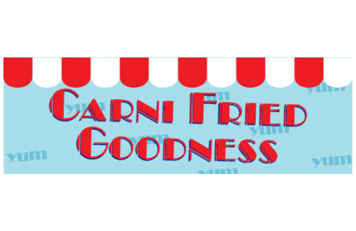 Food Truck, Carni Fried Goodness Sign