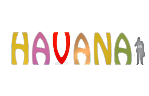 Giant Letter HAVANA