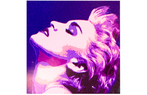 Lithograph, Material Girl, Blue