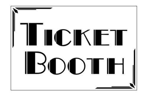 Ticket Booth (Art Deco) Sign