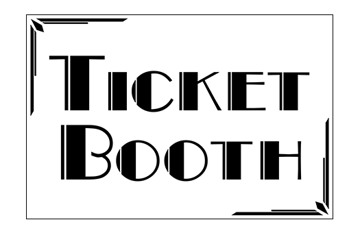 Ticket Booth Art Deco Sign Ampa Events
