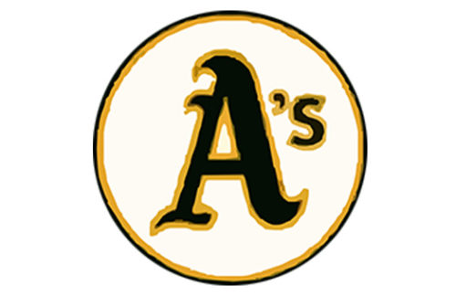 Sports, Oakland A's Small, Round Sign