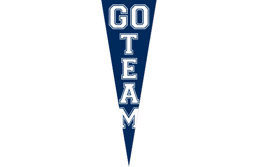 signs sports tailgate blue GoTeam large
