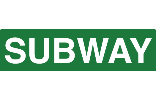 signs subway green large