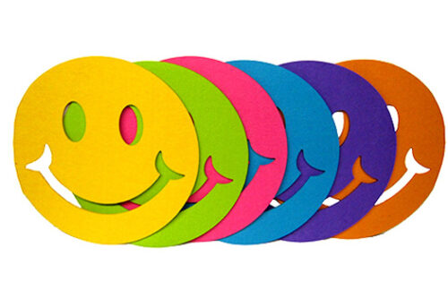 Smiley Felt Sign