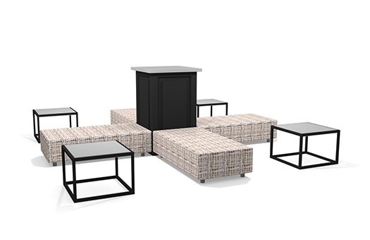 sofas x factor seating topside daisy bench acrylic besto black pedestal large