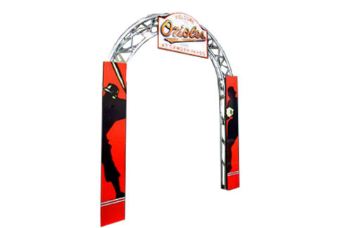 Sports, Baseball Silhouette Columns