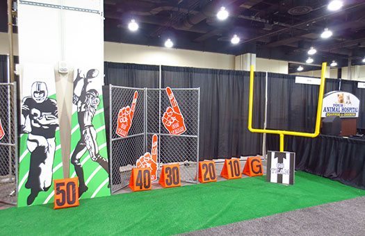 sports football goal post event decor rental Gaylord National Large
