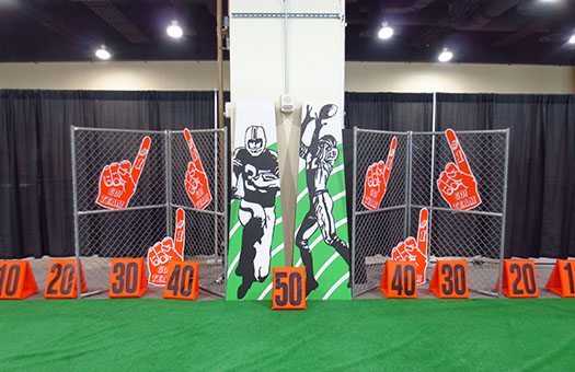 sports football vinette event decor rental Gaylord National Large