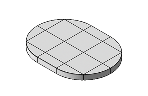 Stage Deck, 12x16ft Round with Wood Deck