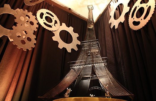 statues and props metal eiffel tower paris large
