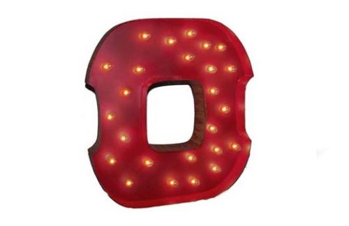 Carousel Shadow Box Letter "0"