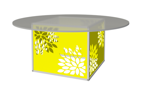 Round Acrylic Pedestal