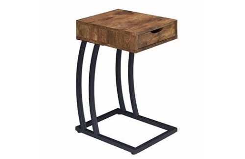 Accent Charging End Table, Antique Nutmeg