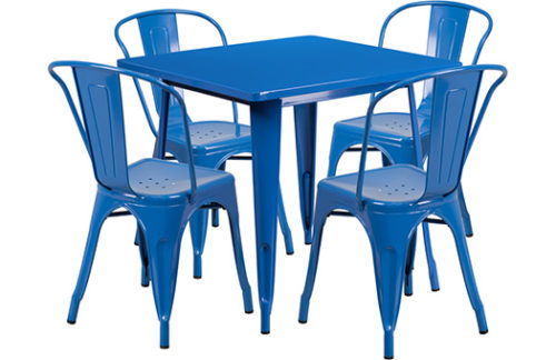 Metro Table Set, Blue