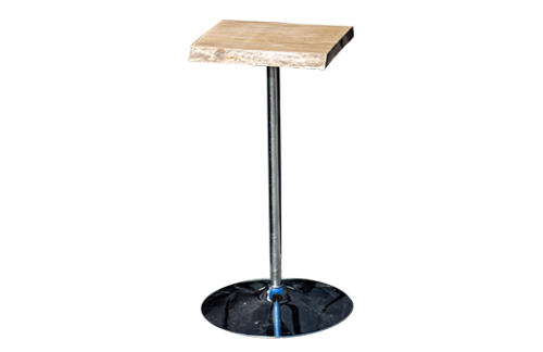 Live Edge Cocktail High Table, Sycamore