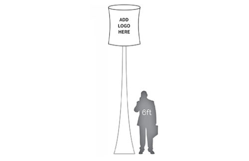 Marketing Beacon Column w/ Spandex Base, Round