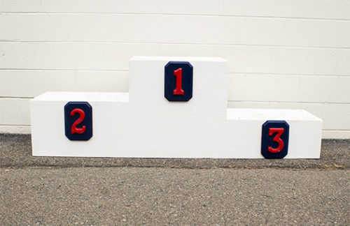 Victory Podium; Olympics themed decor
