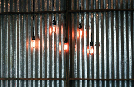 walls corrugated tin edison light chandelier IMG 9065 Large