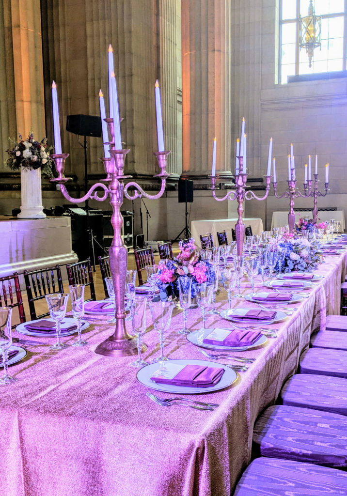 Tables for an event