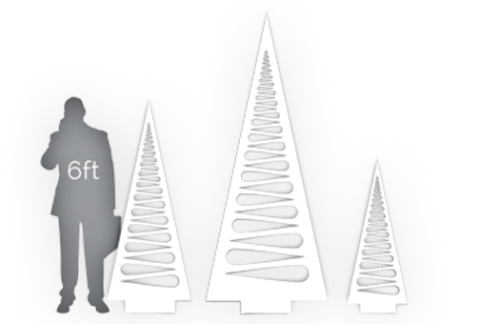 CAD Cut Holiday Tree, Teardrop