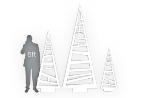 CAD Cut Holiday Tree, Trapezoids