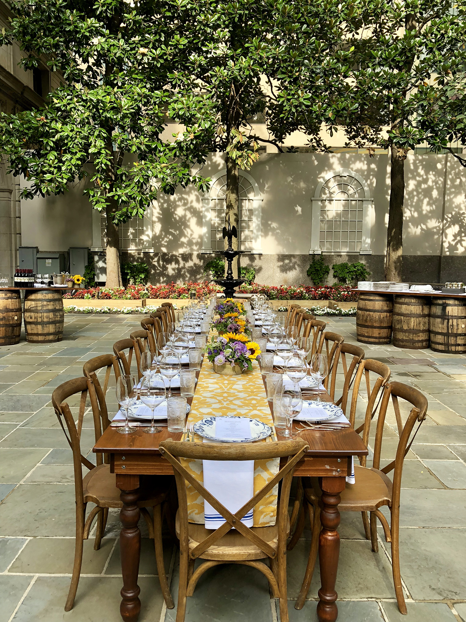 Tablescape for rustic wedding centerpieces