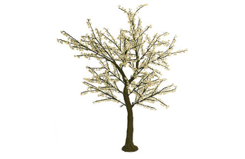 LED White Cherry Blossom Tree, 8.5ft