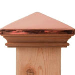 CopperPostOnWood