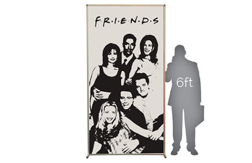 Lit Silhouette Wall, Friends TV