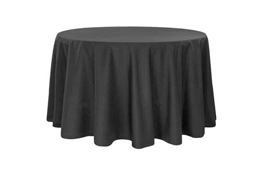 linens 120in Round Black large