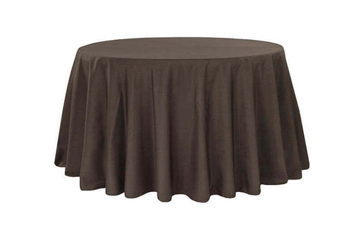 linens 120in Round Chocolate large
