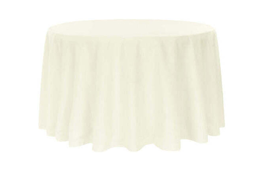 linens 120in Round Ivory large