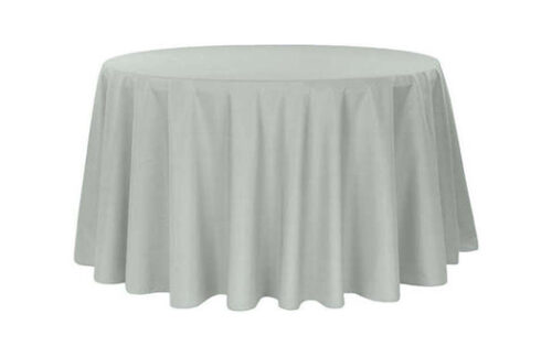 120" Round, Silver