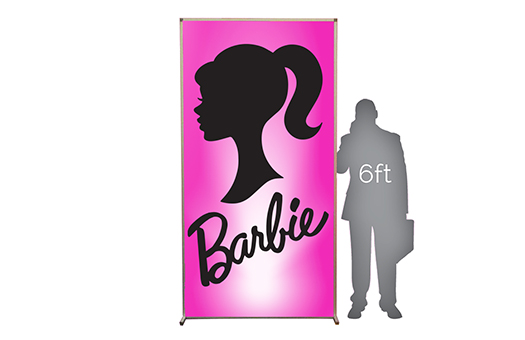 Lit Products Barbie silhouette 4x8 wall large
