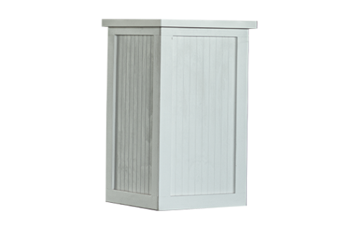 Bead Board White Bar Pedestal