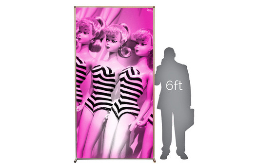 Lit Products BW BarbieStriped 4x8 wall Large