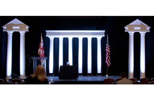 Stage Set Federal Columns and Cornice Washington DC LArge