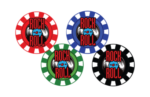 Rock n Roll Poker Chips, 16"