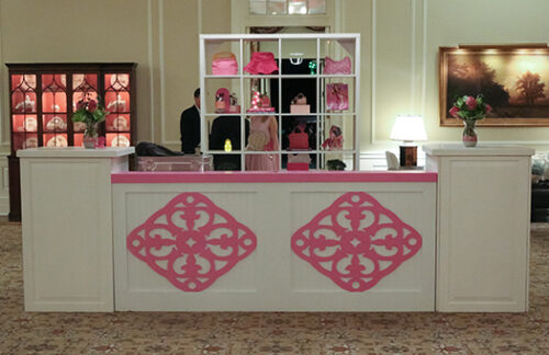 B Doll Bar, Pink and White