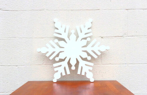 White Foam Snowflakes, 21"