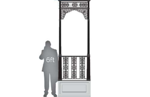 Wrought Iron Window Facade