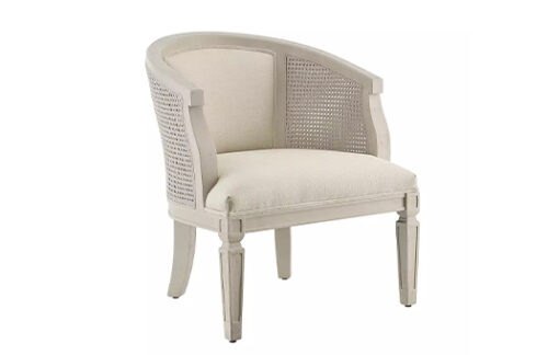 Buckingham White Cane Chair