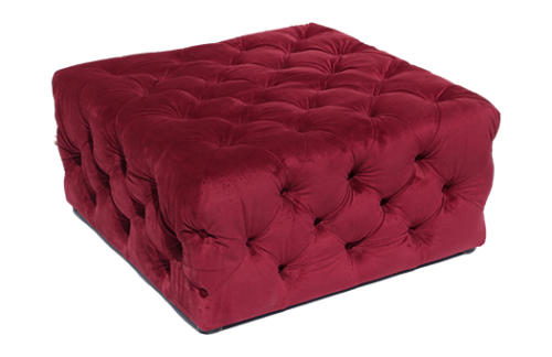 Juliette Ottoman, Burgundy